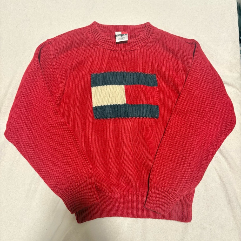 Vintage Tommy Hilfiger Red Crewneck Sweater